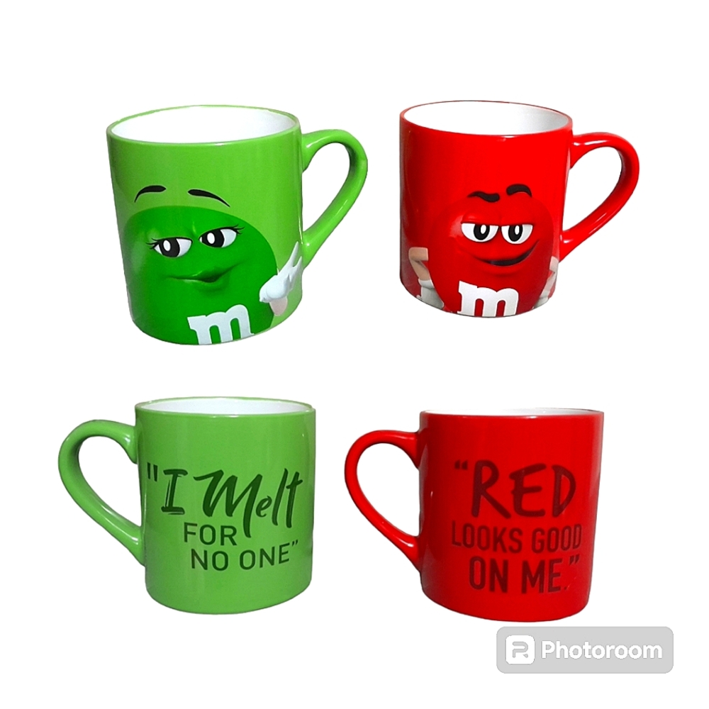 Red and Green M&Ms Mugs
